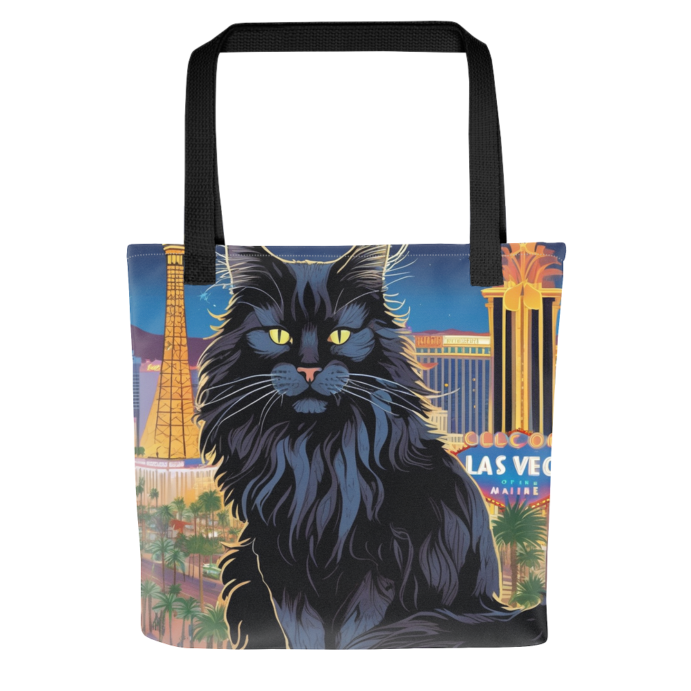 PugMug Custom Black Maine Coon Cat Tote
