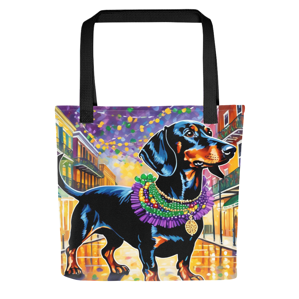PugMug Custom Black Dachshund Tote