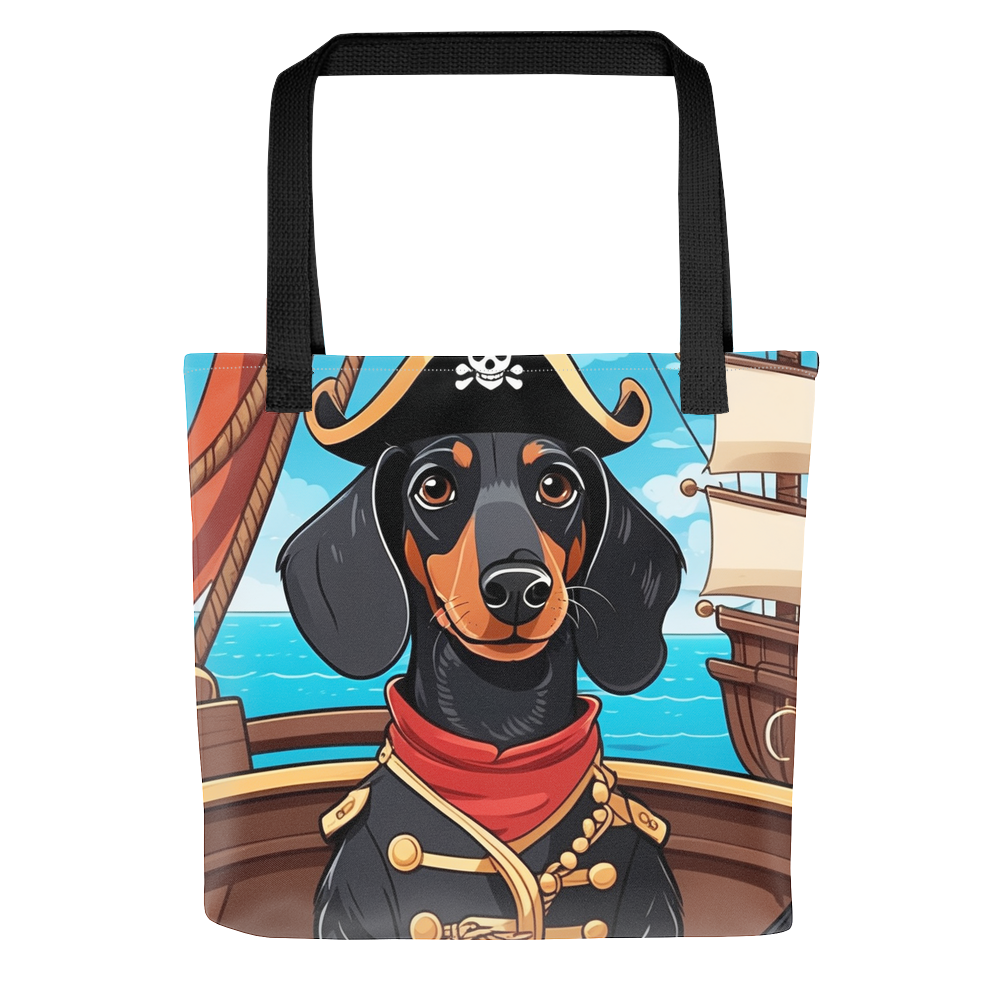 PugMug Custom Black Dachshund Tote