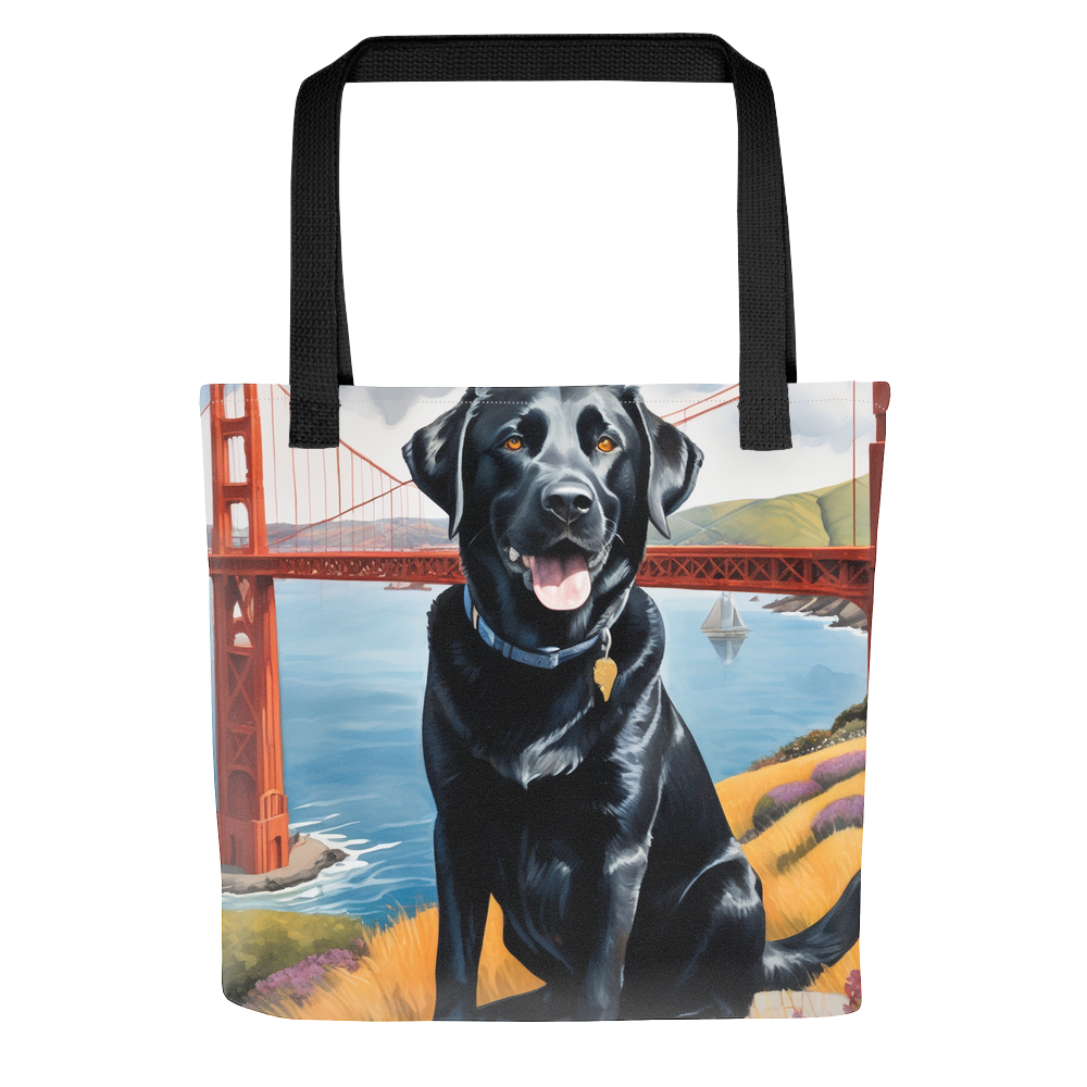 PugMug Custom Black Labrador Retriever Tote