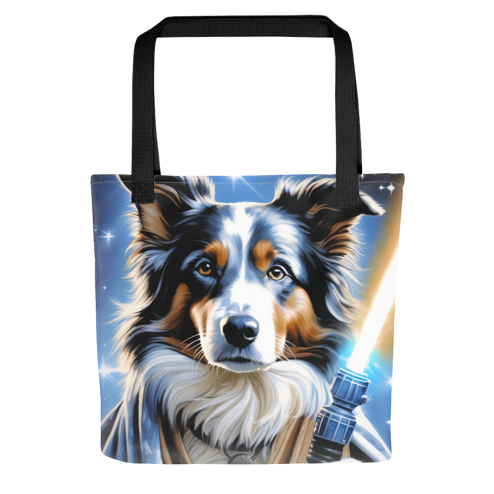 PugMug Custom Blue Merle Border Collie Tote