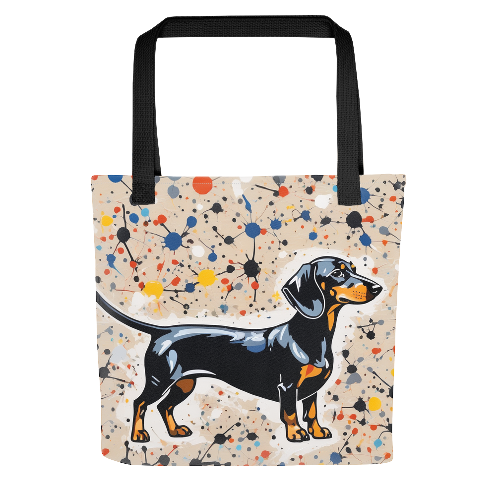 PugMug Custom Black Dachshund Tote