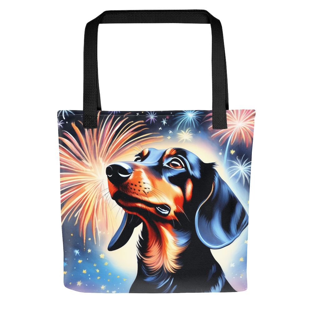 PugMug Custom Black Dachshund Tote
