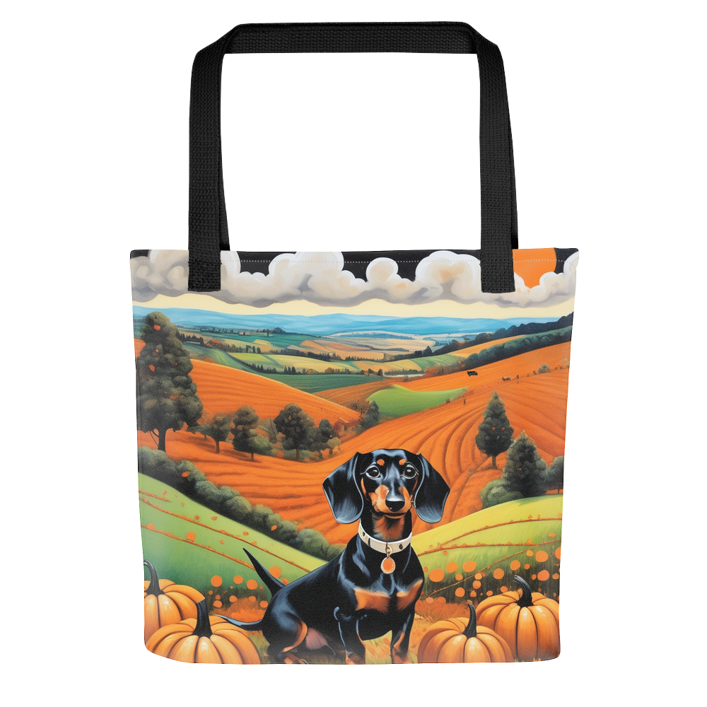 PugMug Custom Black Dachshund Tote