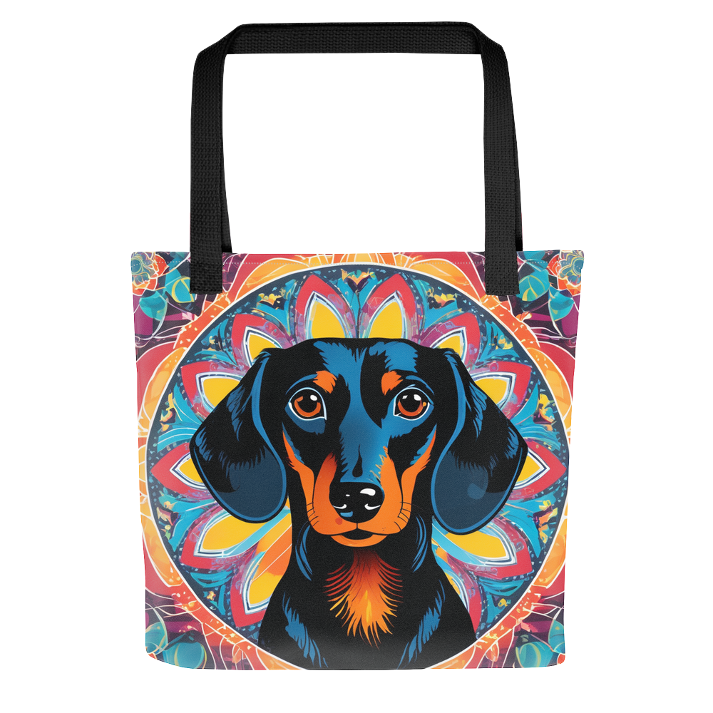 PugMug Custom Black Dachshund Tote