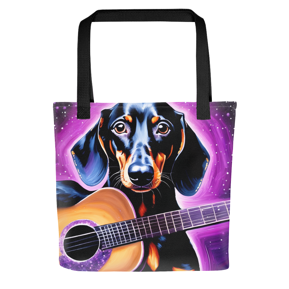 PugMug Custom Black Dachshund Tote