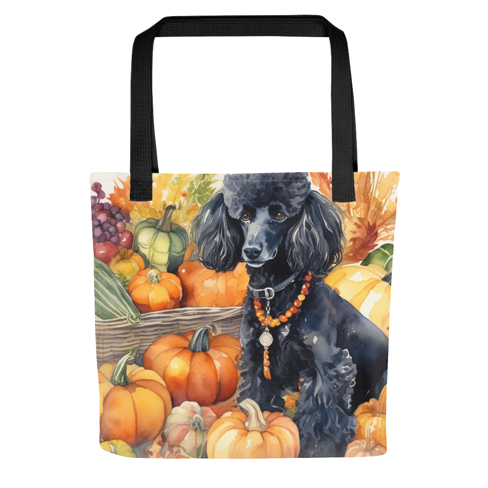 PugMug Custom Black Poodle Tote