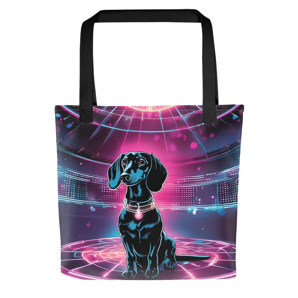 PugMug Custom Black Dachshund Tote