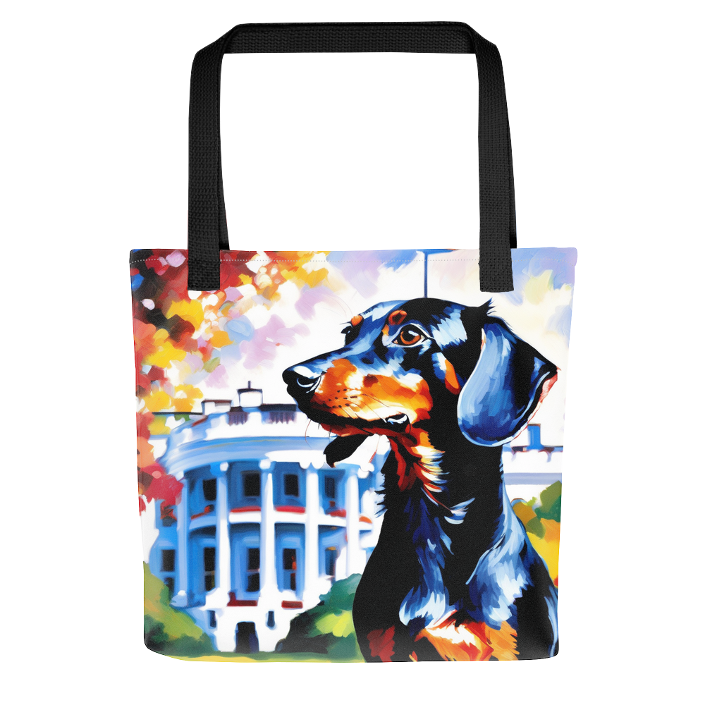 PugMug Custom Black Dachshund Tote
