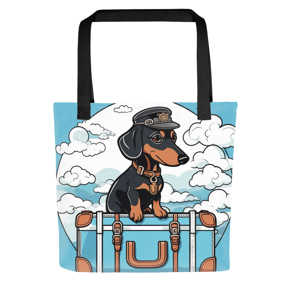 PugMug Custom Black Dachshund Tote