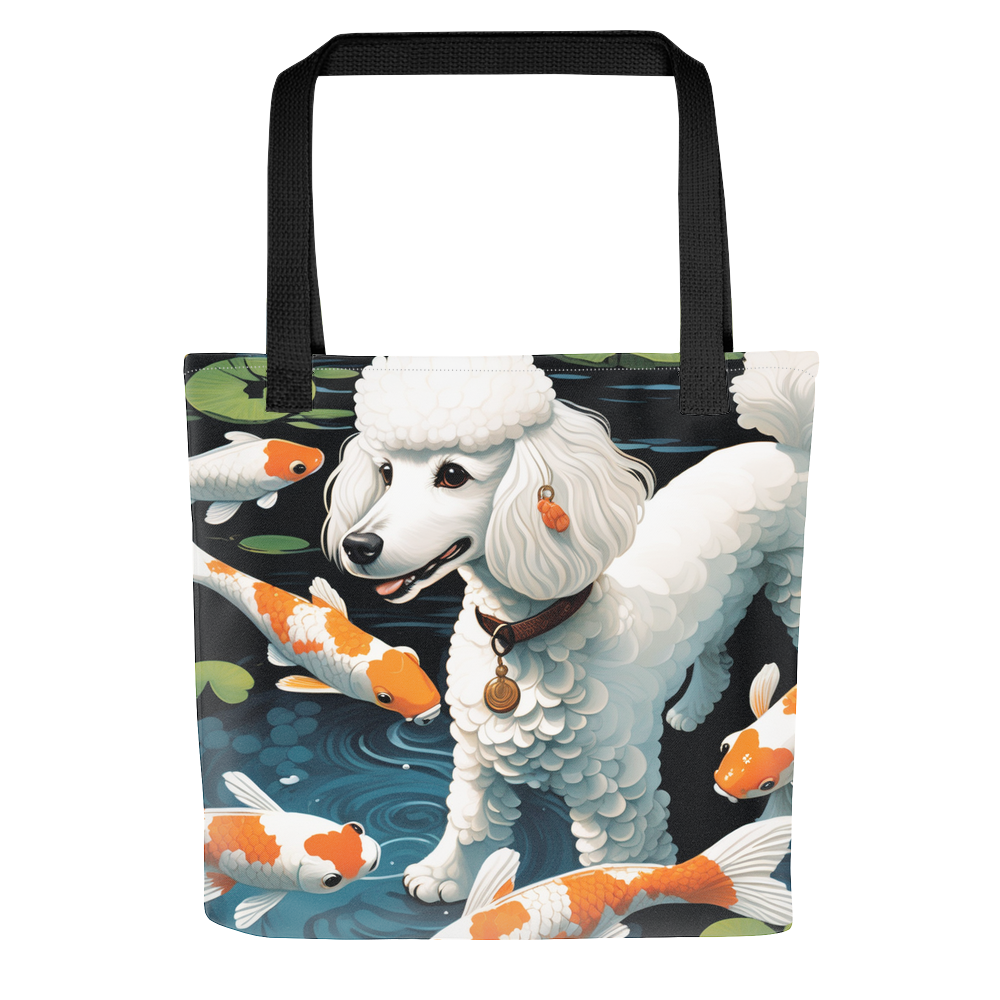 PugMug Custom White Poodle Tote