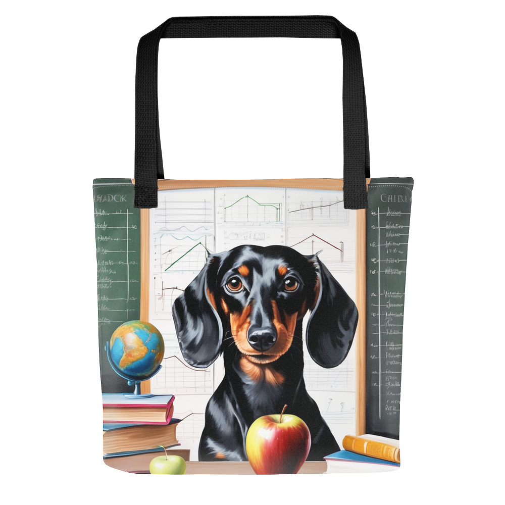 PugMug Custom Black Dachshund Tote