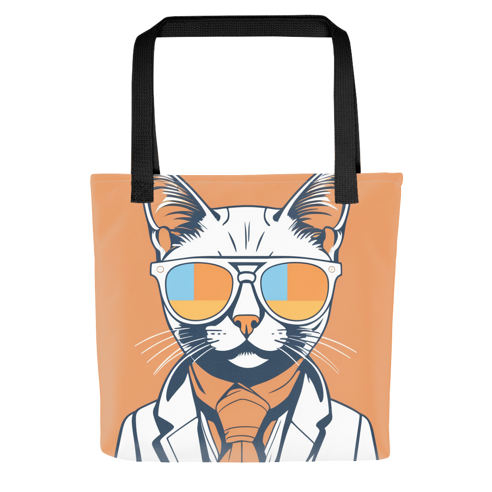 PugMug Custom White Companion Cat Tote