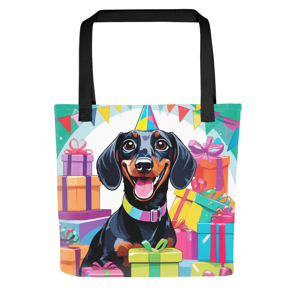 PugMug Custom Black Dachshund Tote