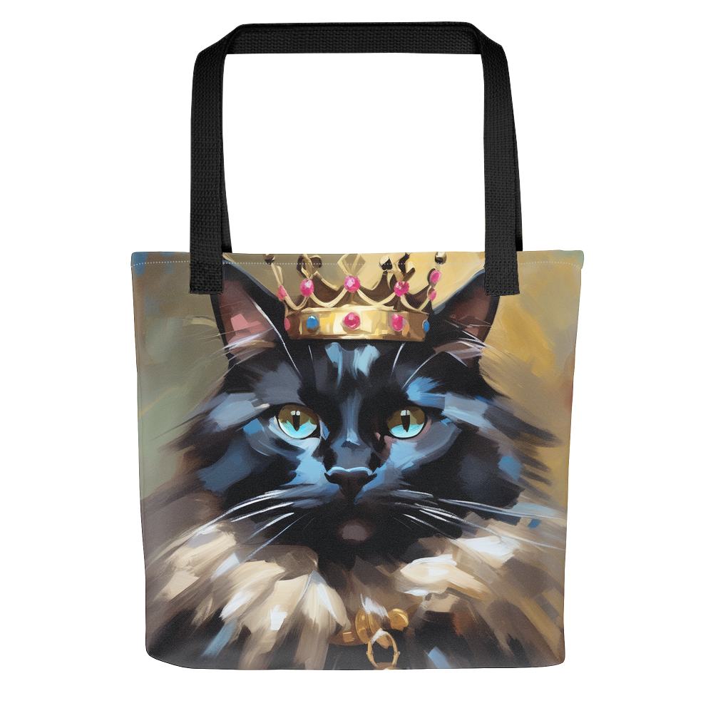 PugMug Custom Black Ragdoll Cat Tote