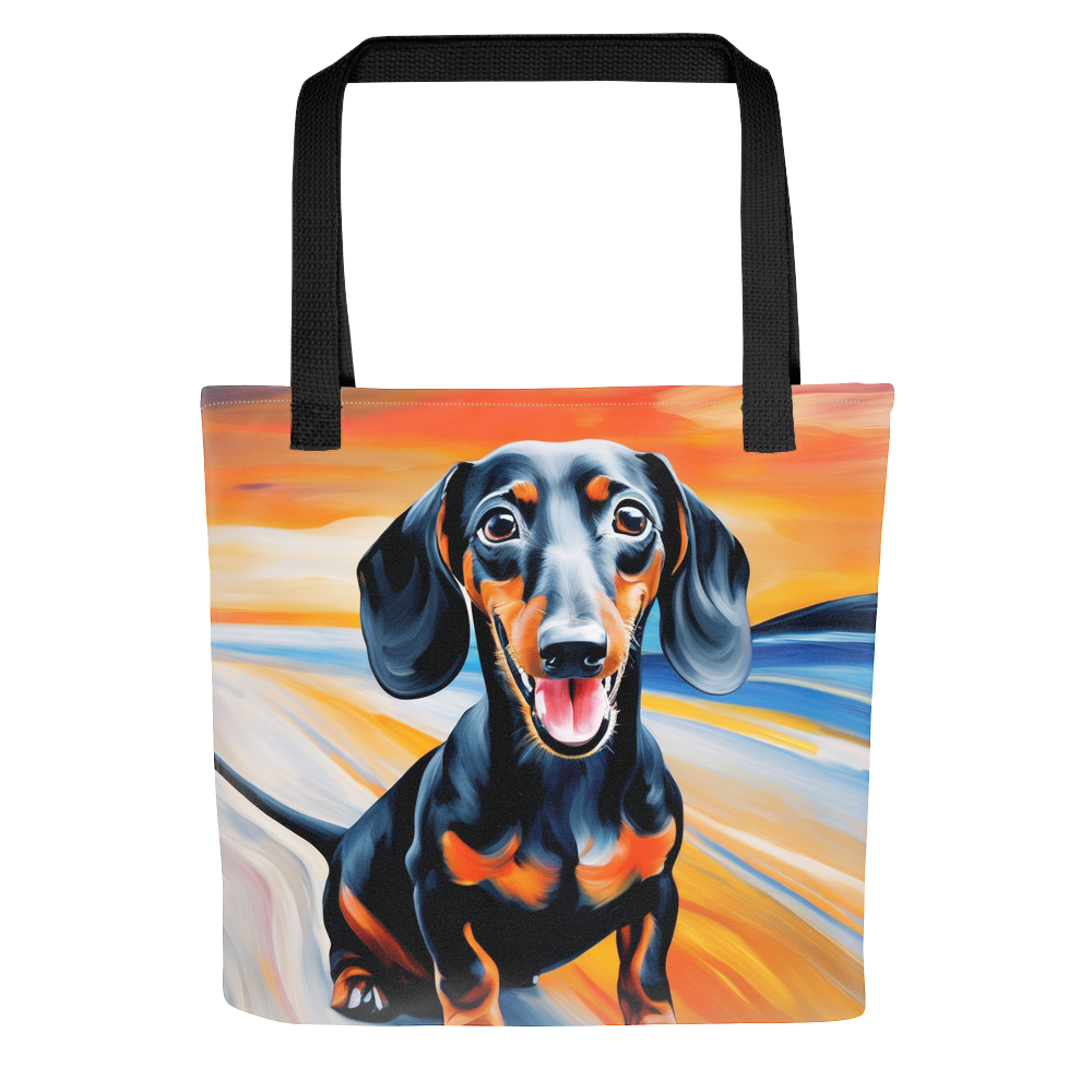 PugMug Custom Black Dachshund Tote