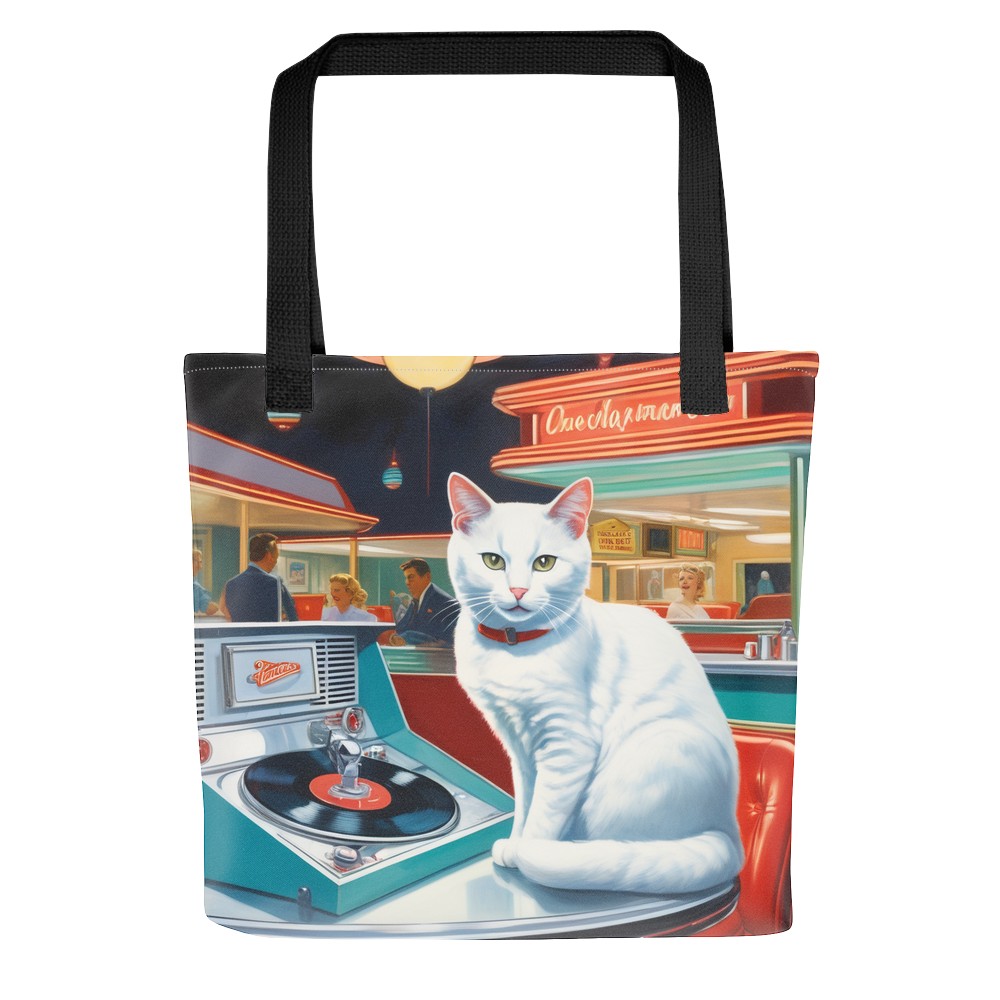 PugMug Custom White Companion Cat Tote