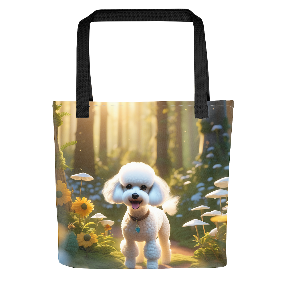 PugMug Custom White Poodle Tote