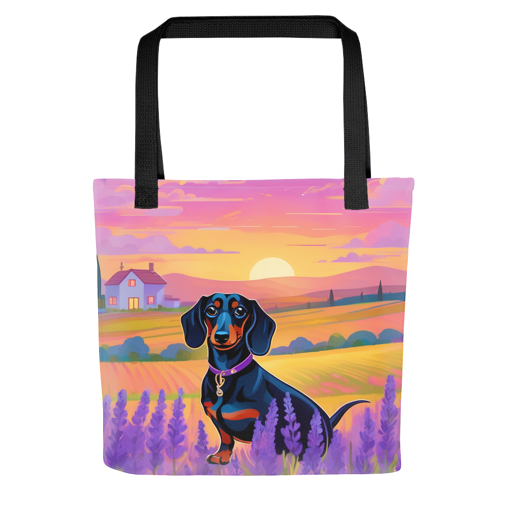 PugMug Custom Black Dachshund Tote