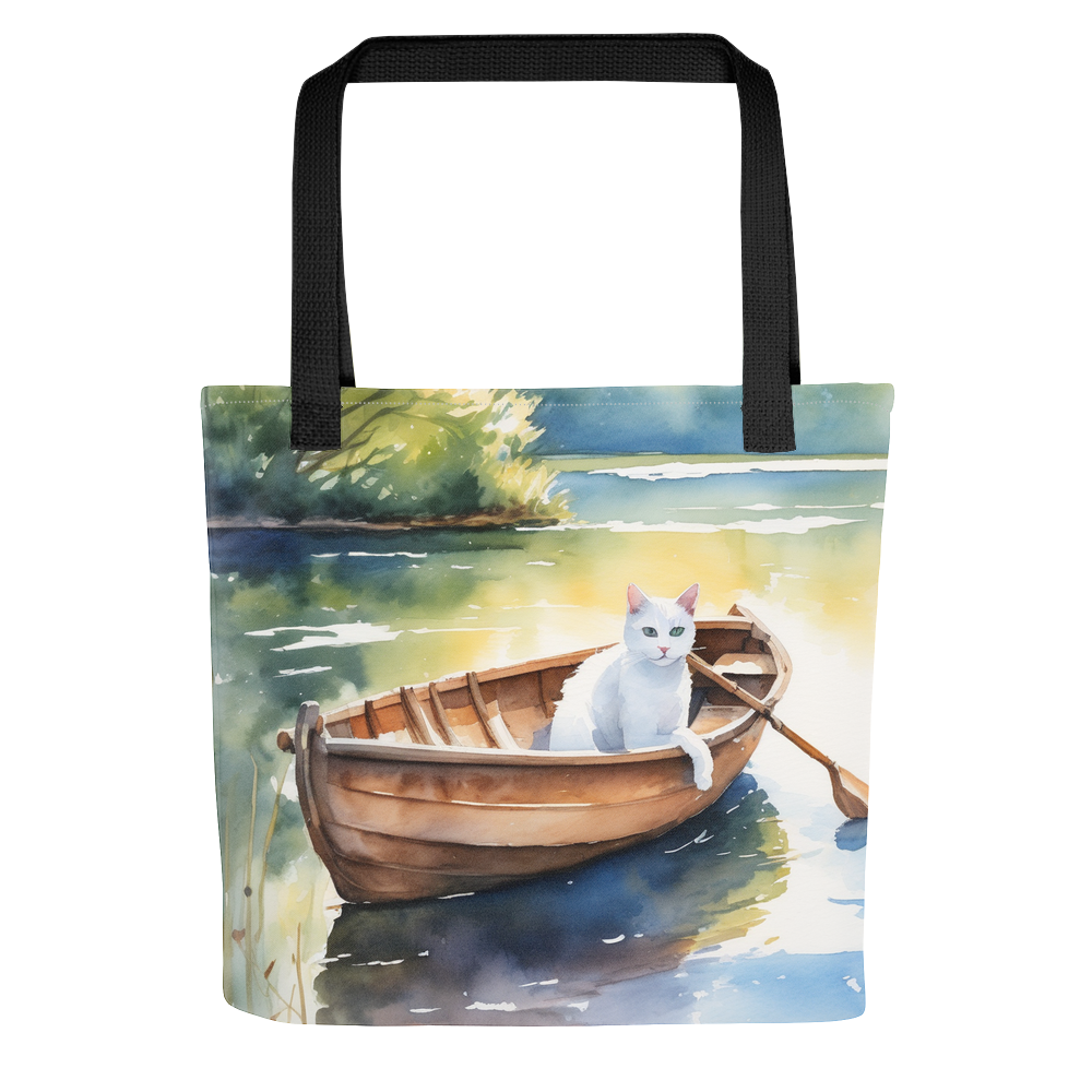 PugMug Custom White Companion Cat Tote