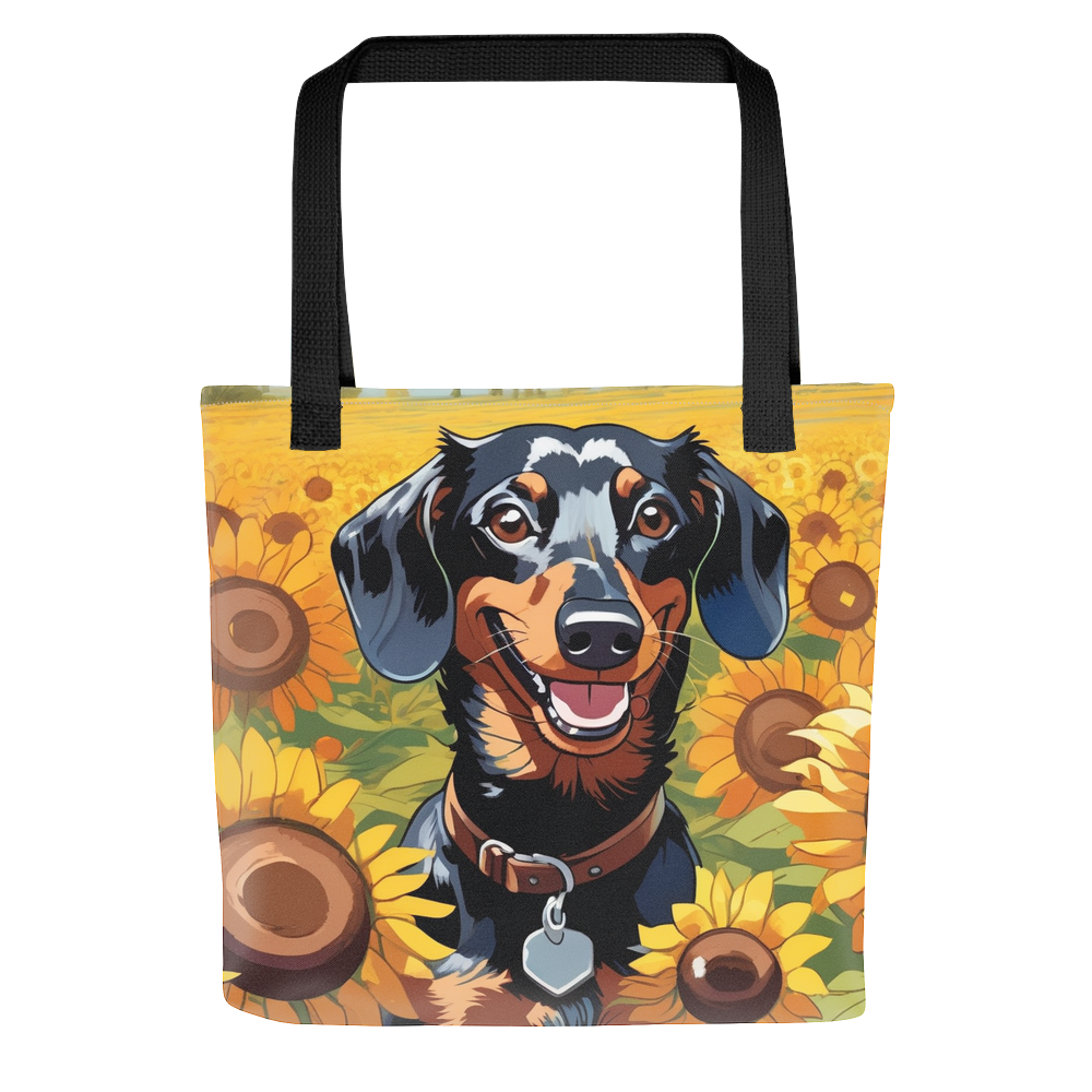 PugMug Custom Black Dachshund Tote