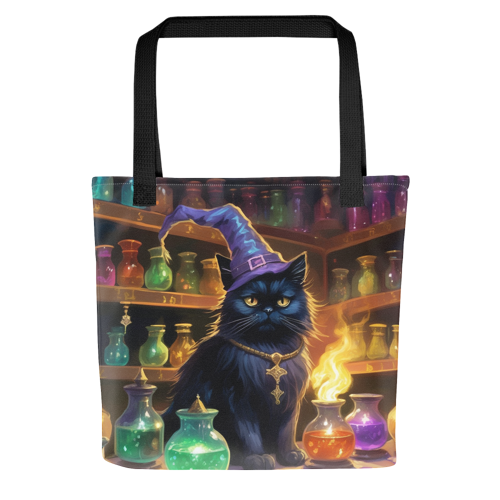 PugMug Custom Black Persian Cat Tote