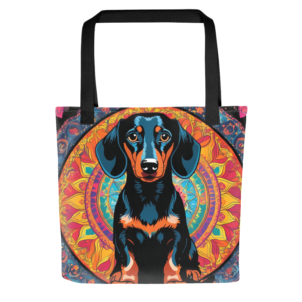 PugMug Custom Black Dachshund Tote