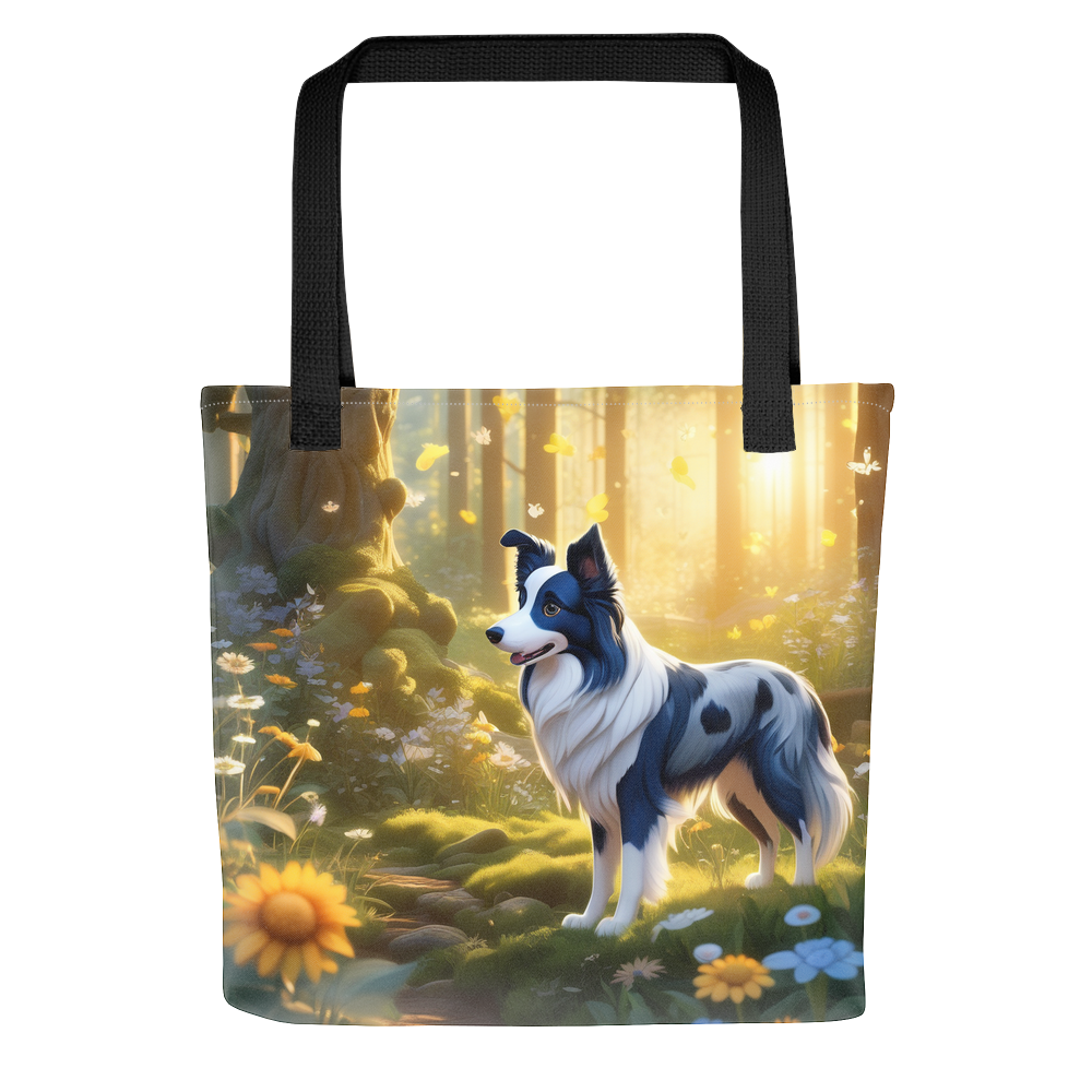 PugMug Custom Blue Merle Border Collie Tote
