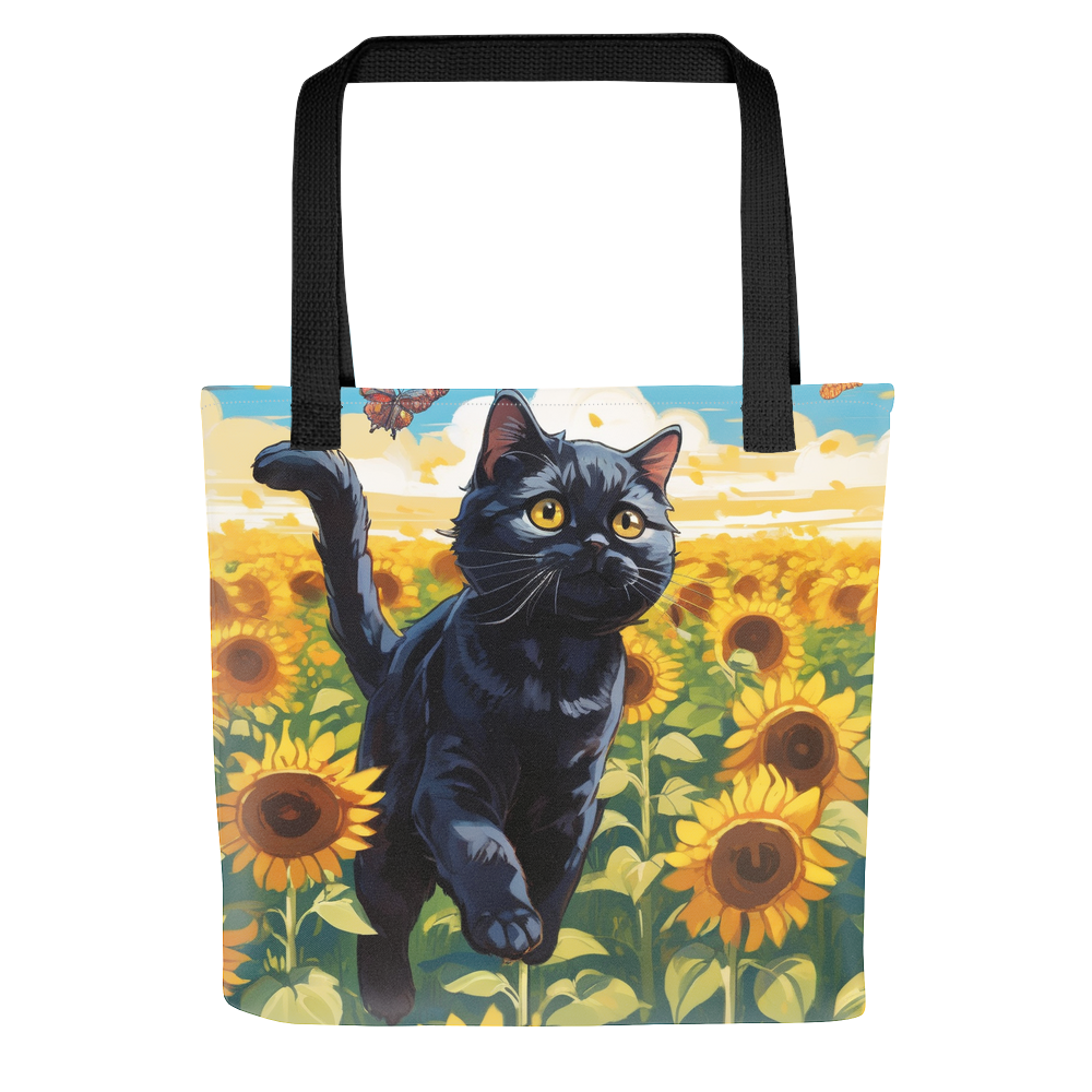 PugMug Custom Black Scottish Fold Cat Tote