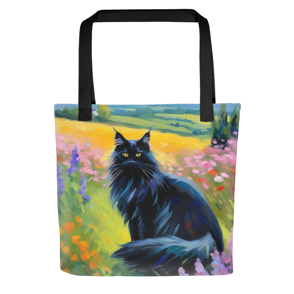 PugMug Custom Black Maine Coon Cat Tote