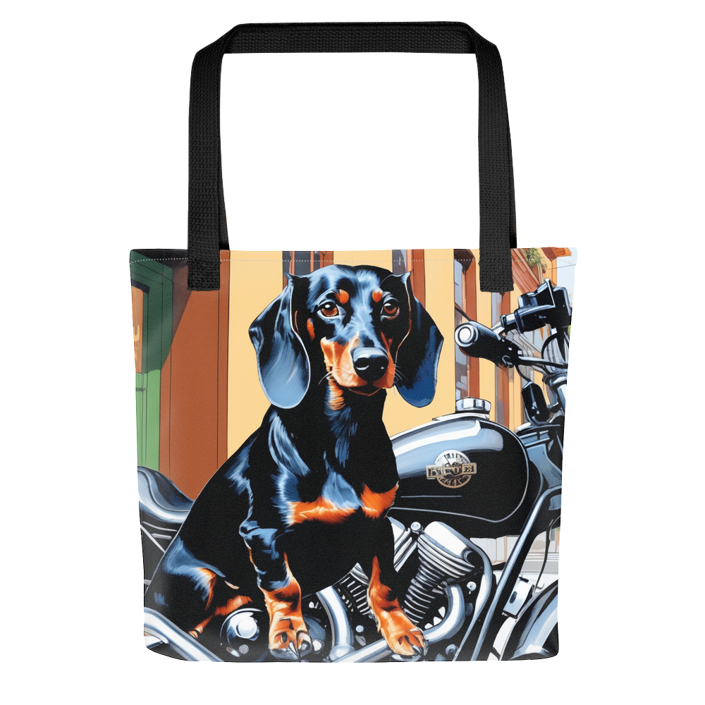 PugMug Custom Black Dachshund Tote