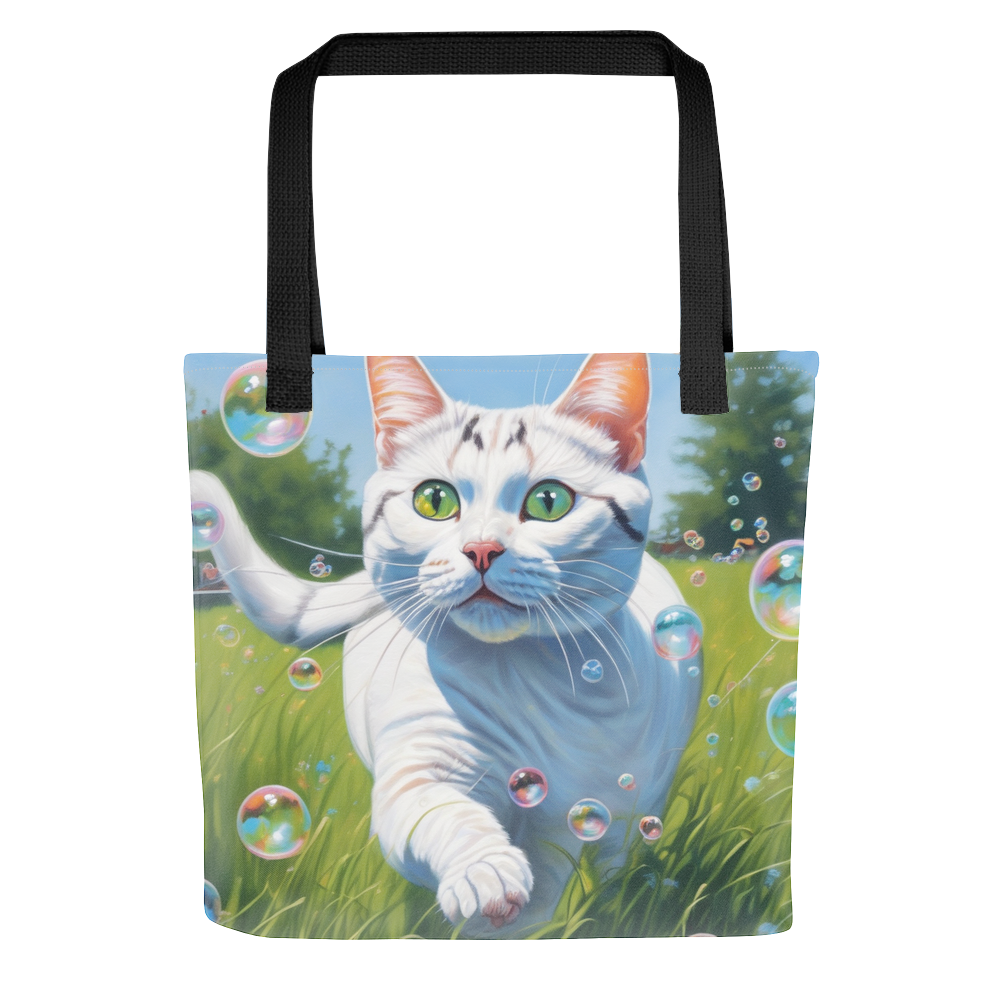 PugMug Custom White American Shorthair Cat Tote