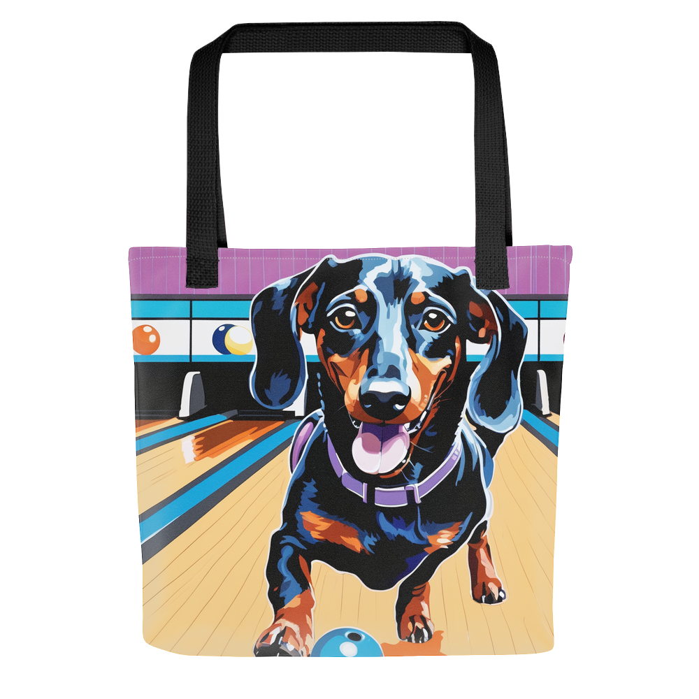 PugMug Custom Black Dachshund Tote