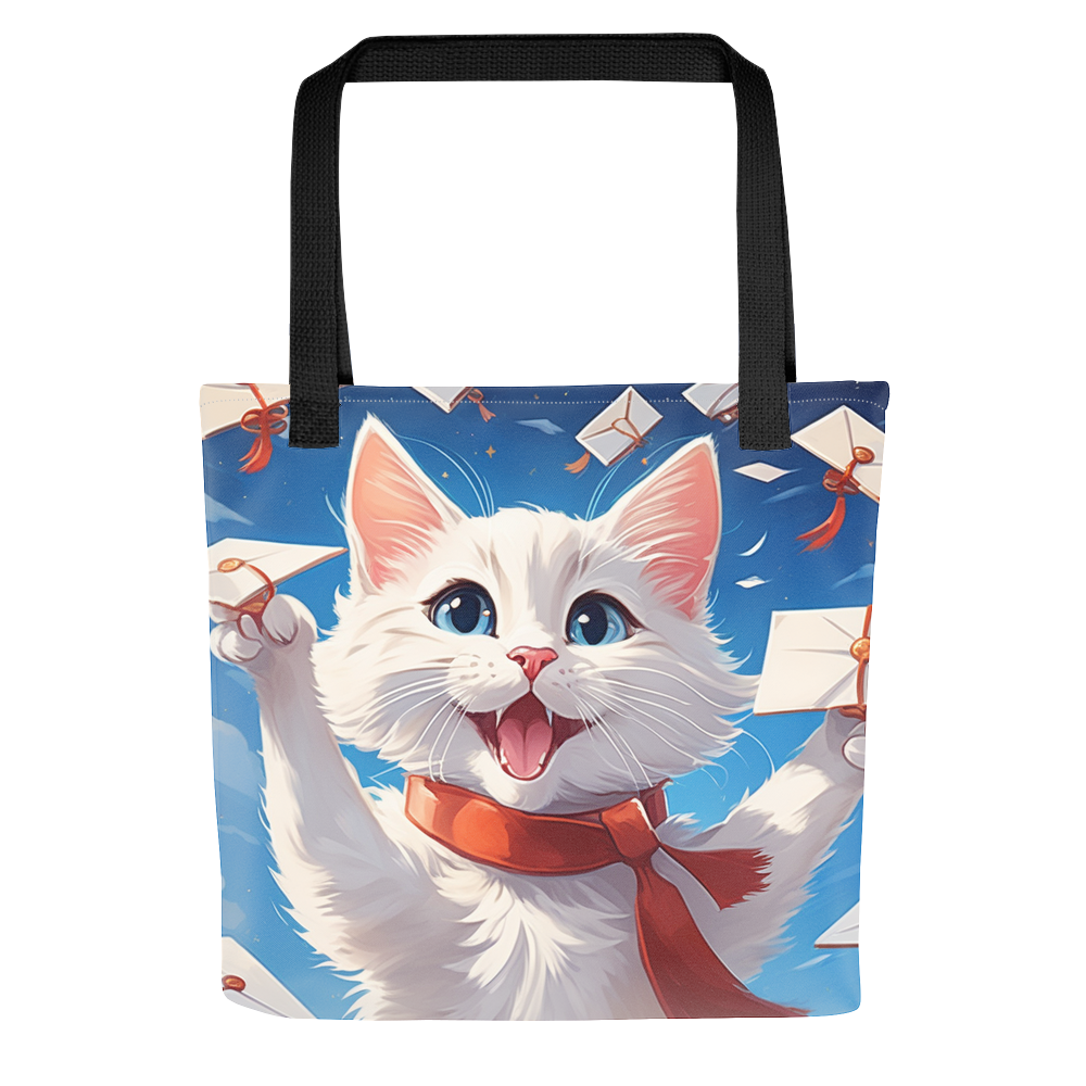 PugMug Custom White Companion Cat Tote