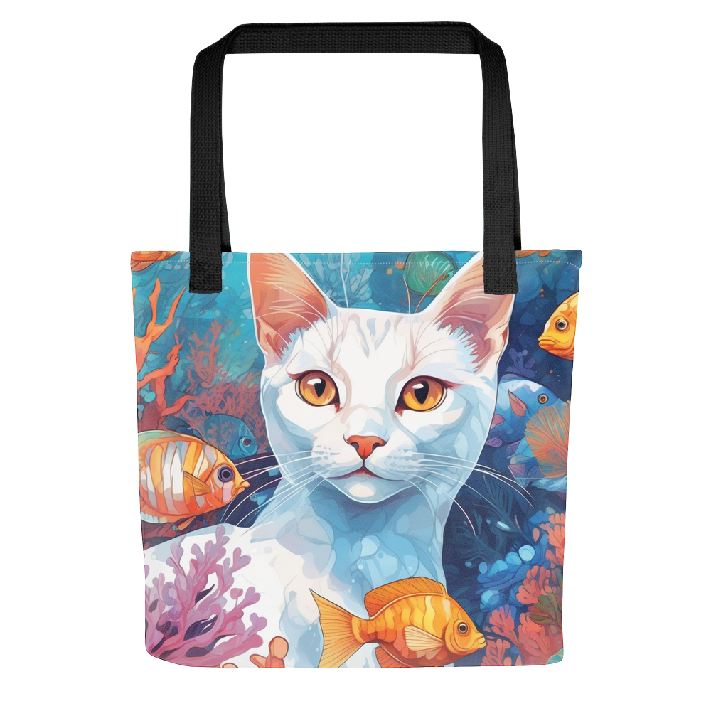 PugMug Custom White Abyssinian Cat Tote