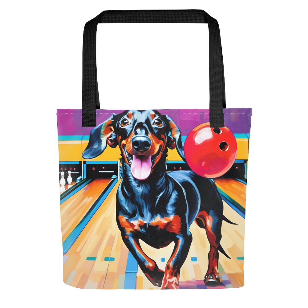 PugMug Custom Black Dachshund Tote
