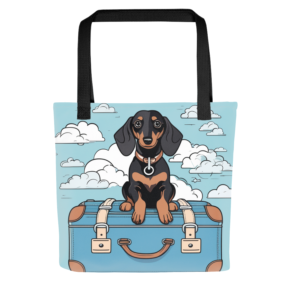 PugMug Custom Black Dachshund Tote