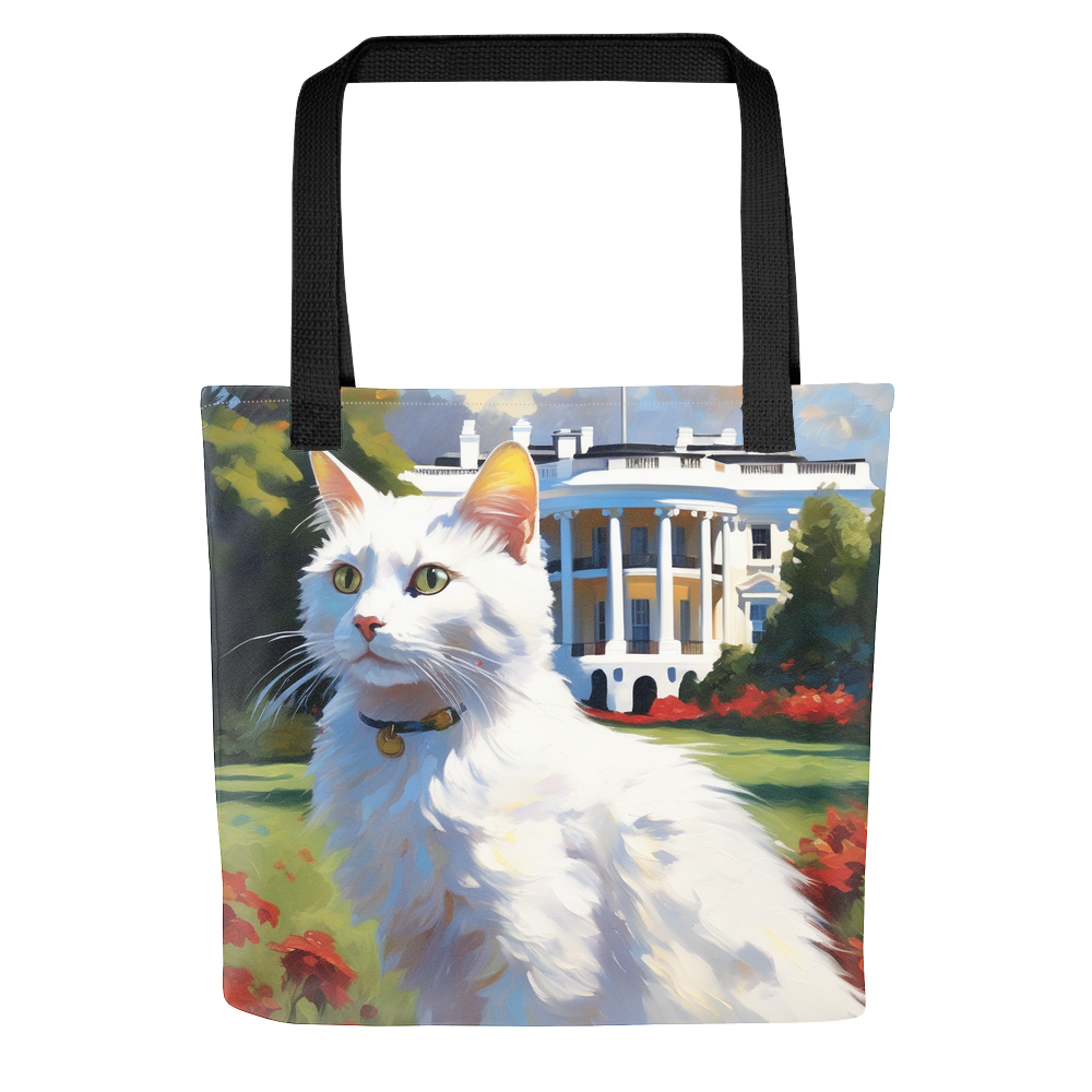 PugMug Custom White Companion Cat Tote