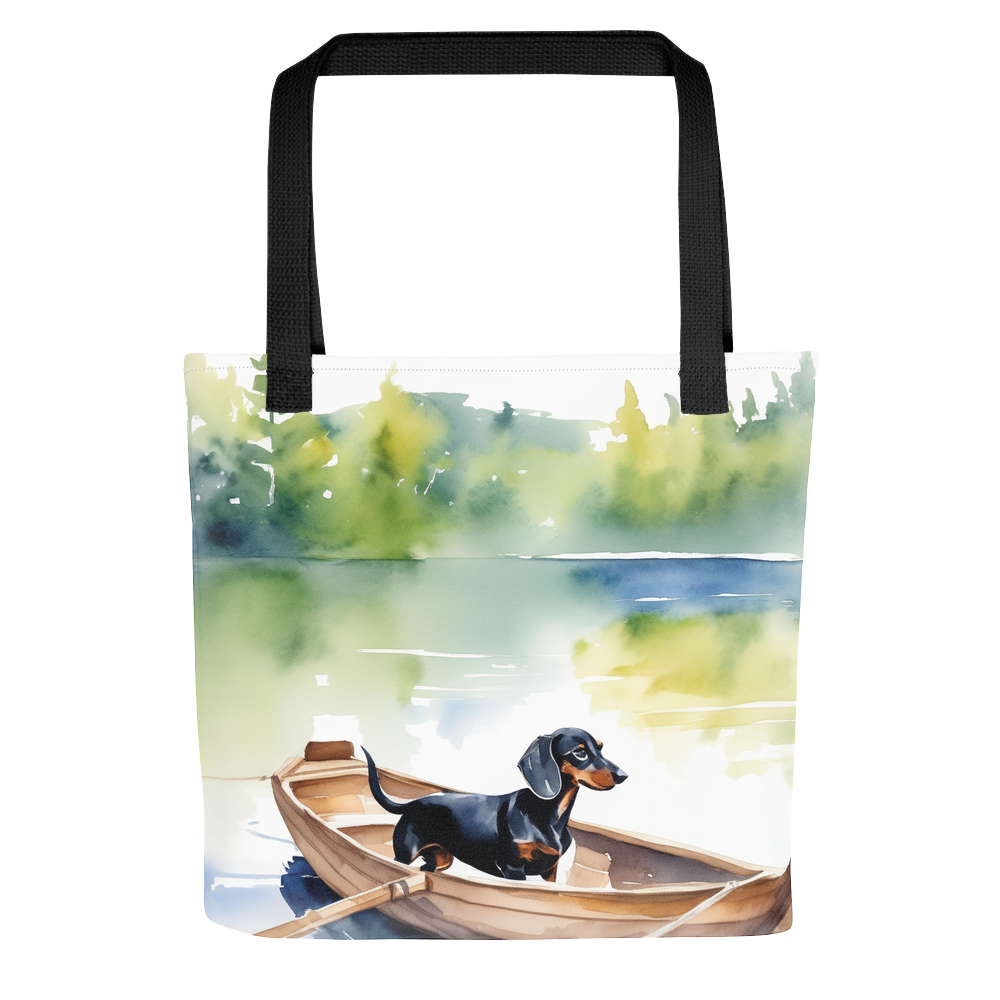 PugMug Custom Black Dachshund Tote