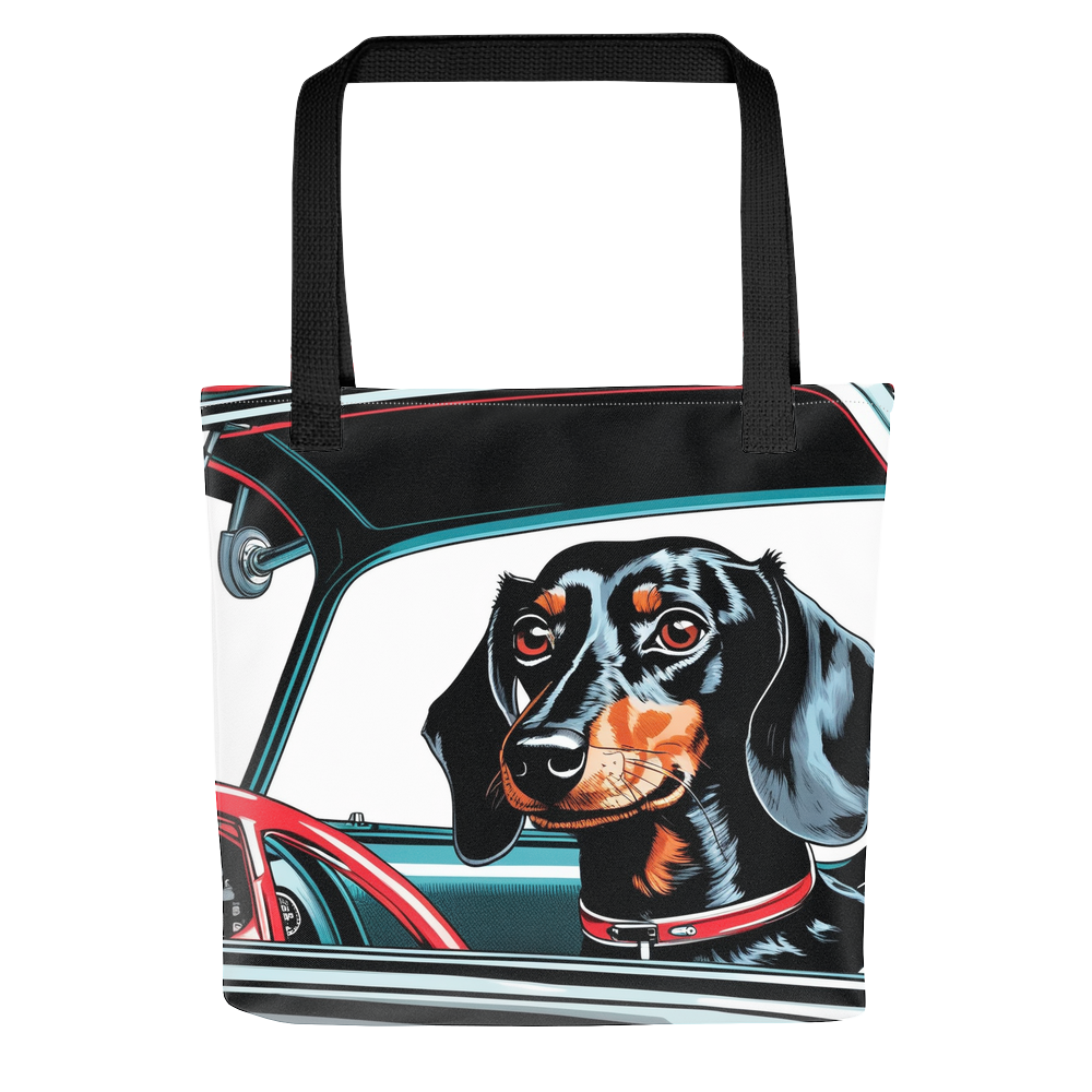 PugMug Custom Black Dachshund Tote