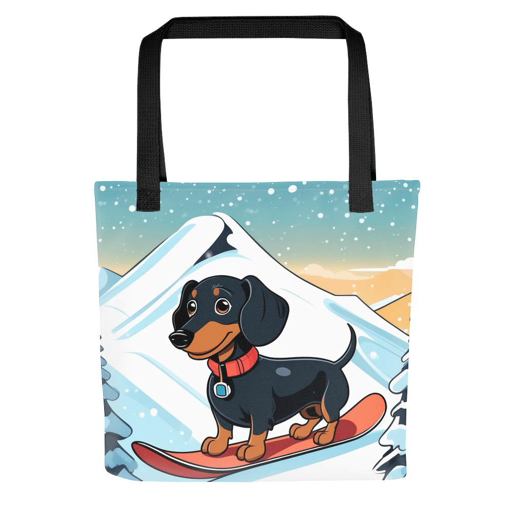 PugMug Custom Black Dachshund Tote