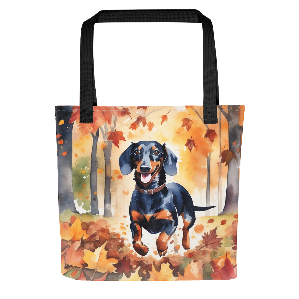 PugMug Custom Black Dachshund Tote