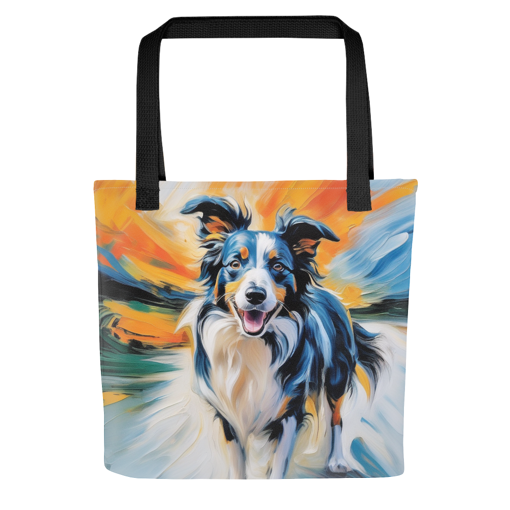 PugMug Custom Blue Merle Border Collie Tote