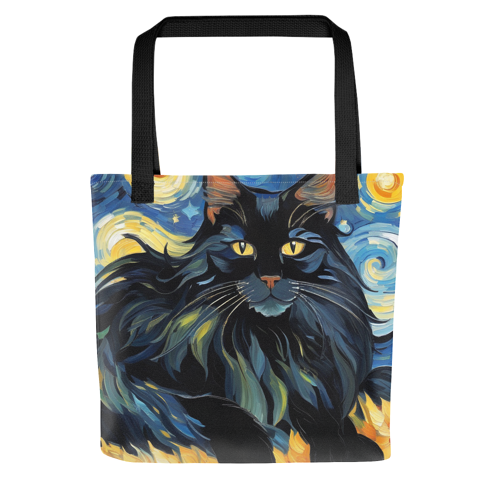 PugMug Custom Black Maine Coon Cat Tote