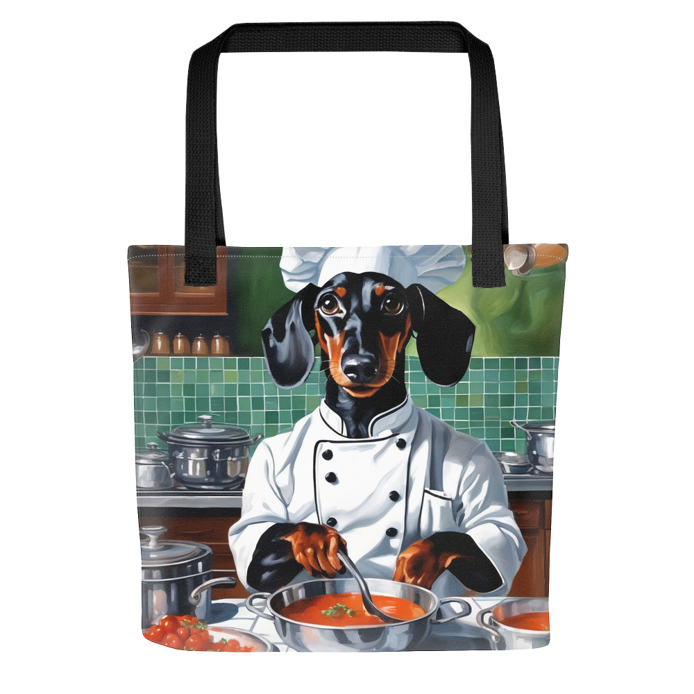 PugMug Custom Black Dachshund Tote