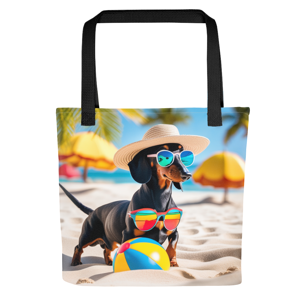 PugMug Custom Black Dachshund Tote