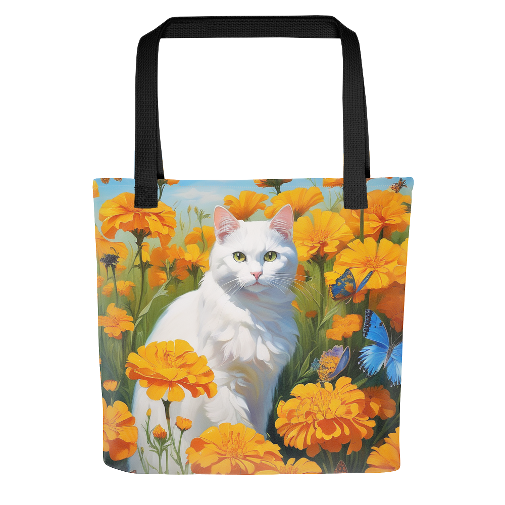 PugMug Custom White Companion Cat Tote