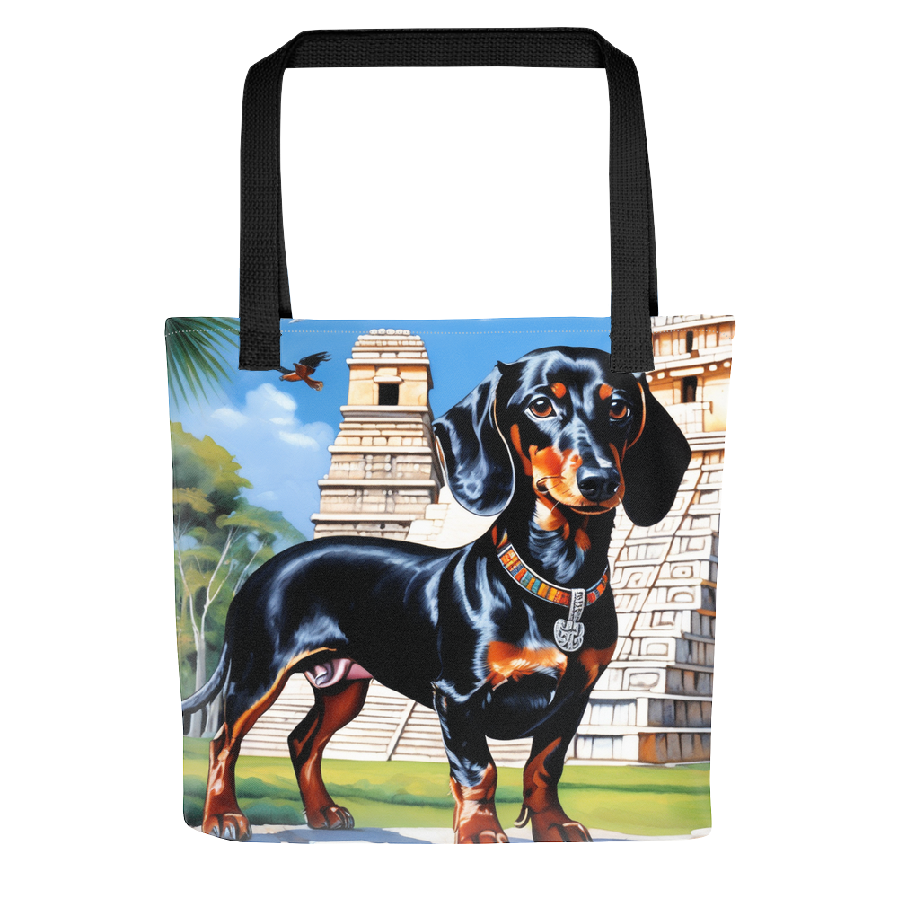 PugMug Custom Black Dachshund Tote