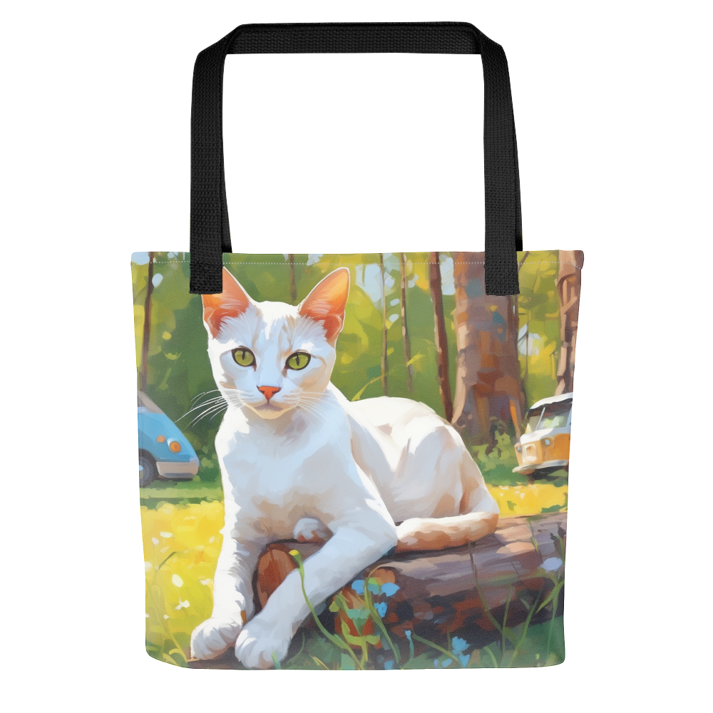 PugMug Custom White Abyssinian Cat Tote