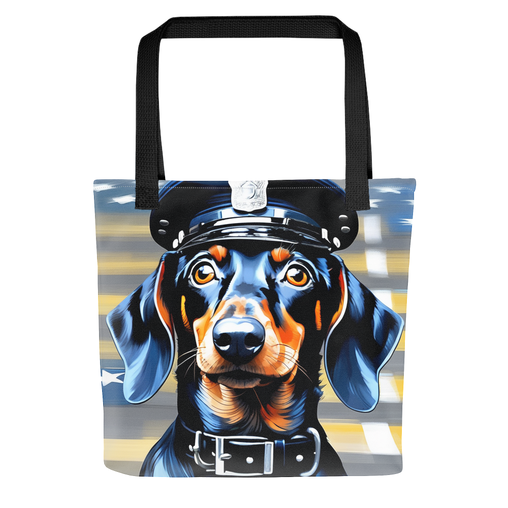 PugMug Custom Black Dachshund Tote
